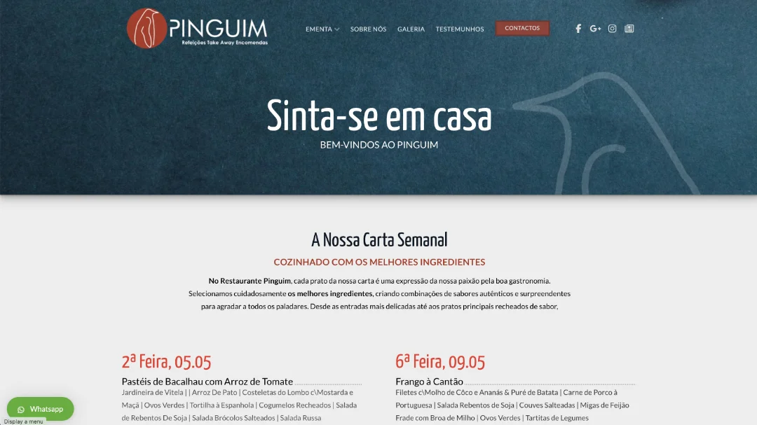  Projeto: Restaurante Pinguim