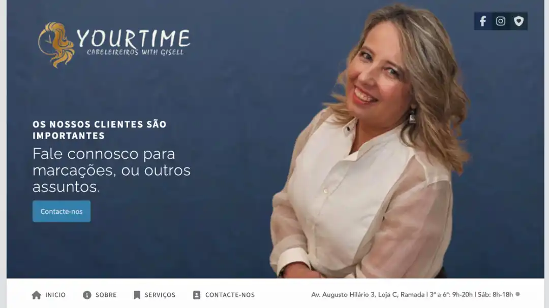 Projeto: Cabeleireiros YourTime with Gisell
