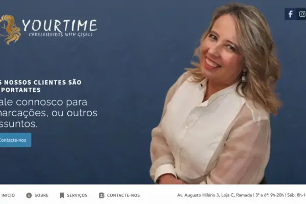 Projeto: Cabeleireiros YourTime with Gisell